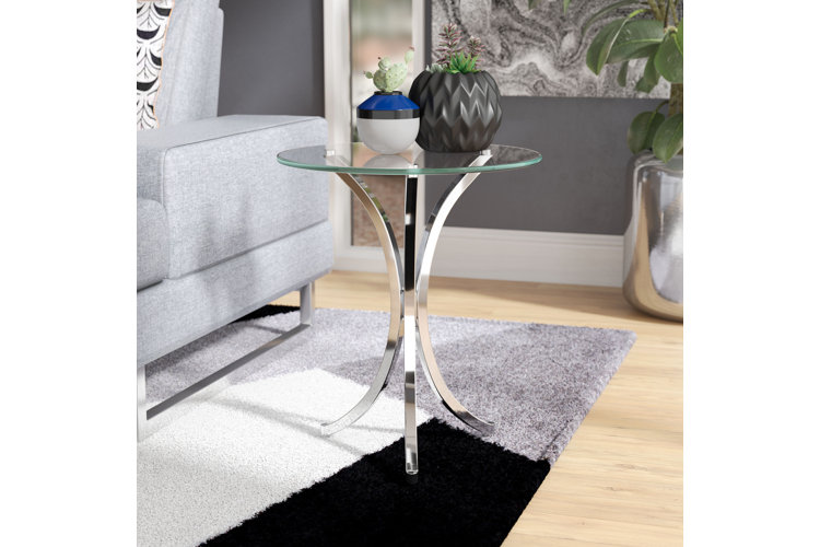 Modern chrome online end tables